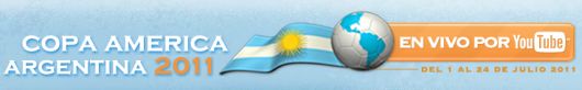 La copa América 2011 en Argentina por Youtube