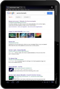 Google search en tablets