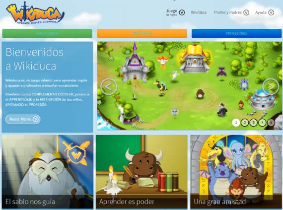 Wikiduca. Juego infantil para aprender inglés gratis