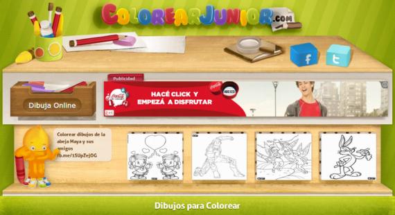 Colorear Junior. Dibujos gratuitos para colorear on-line