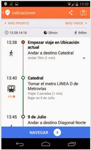 Moovit. Aplicación móvil para los que utilizan el transporte público en Buenos Aires