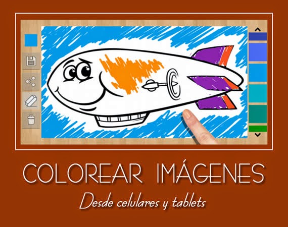Aplicación para colorear imágenes desde celulares y tablets