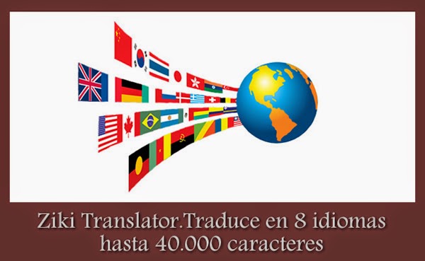 Utilidad gratuita de traducción que traduce hasta 40 mil caracteres