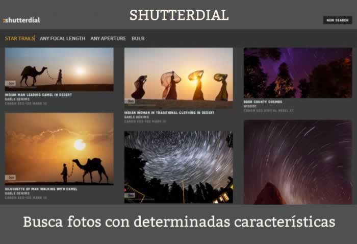 Shuterdial. Busca fotos con determinadas características