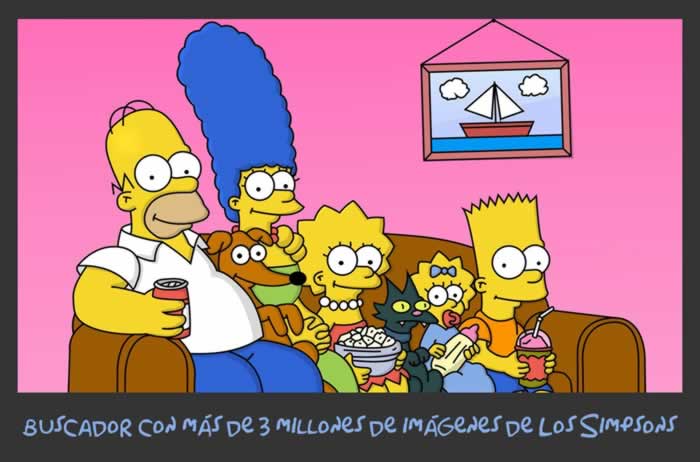 Buscador con más de 3 millones de imágenes de Los Simpsons