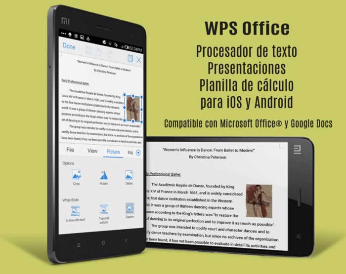 WPS. La suite ofimática más popular para iOS y Android