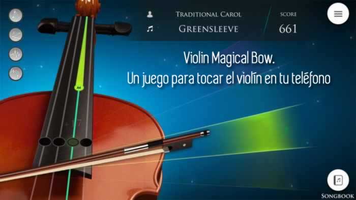 Violin Magical Bow. Un juego para tocar el violín en tu teléfono