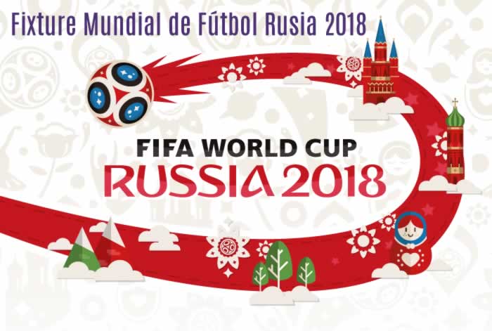 Fixture Mundial de Fútbol Rusia 2018 editable para imprimir