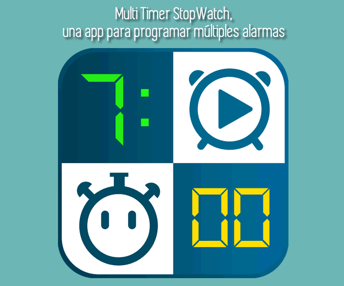 Multi Timer StopWatch, una app para programar múltiples alarmas