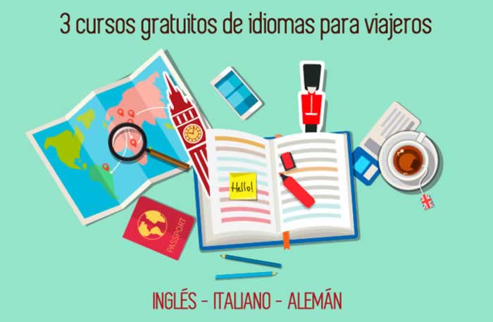 3 cursos gratuitos de idiomas para viajeros: inglés, italiano y alemán
