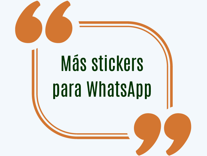 Más stickers para WhatsApp