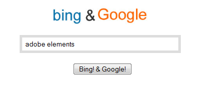 Los resultados de Google y Bing en una misma página