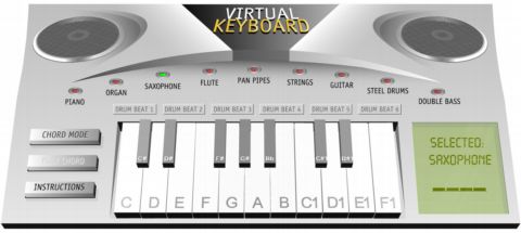 Entretenido teclado musical on-line
