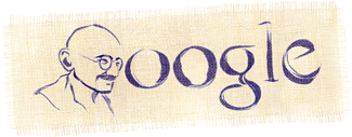 Homenaje de Google a Mahatma Ghandi