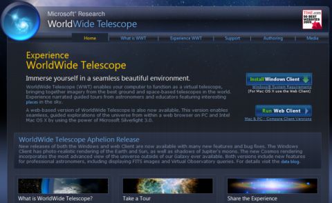 WorldWide Telescope. Convierte tu PC en un telescopio virtual, gratis