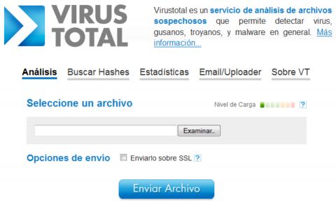 Virus Total. Protección antivirus gratuita on-line