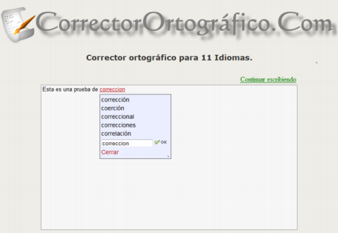 Corrector ortográfico en 11 idiomas on-line y gratis