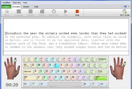 Aprende dactilografía con KeyBlaze Typing Tutor