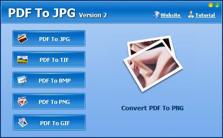 Convierte PDF a JPG, GIF, BMP, TIF y PNG