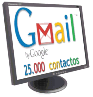 Gmail almacena ahora hasta 25.000 contactos