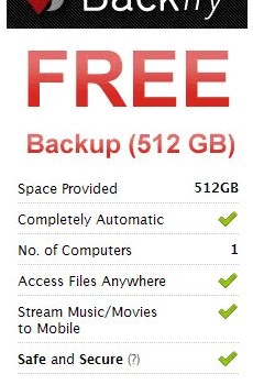 Backify. Backups sin límites hasta 512 Gb gratis