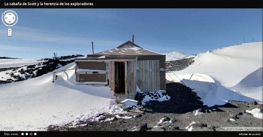 La cabaña de Scott en la Antártida desde el World Wonders Project