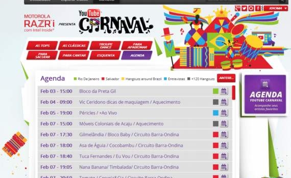 El Carnaval de Brasil 2013 gratis en vivo desde Youtube
