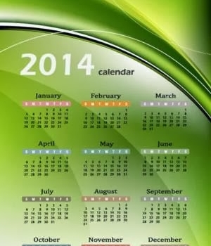 6 calendarios 2014 editables para imprimir
