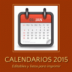 10 calendarios 2015 editables y listos para imprimir