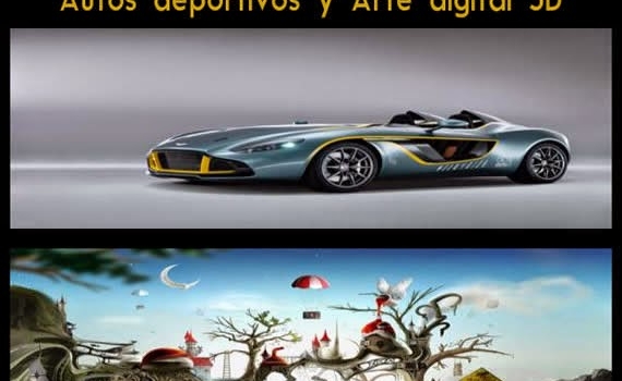 2 colecciones de fondos de pantalla HD: autos deportivos y arte digital 3D
