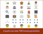 2 Packs con más de 700 iconos para descargar gratis