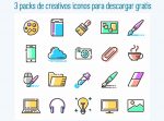 3 packs de creativos iconos para descargar gratis