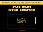 Herramienta on-line para crear una intro de Star Wars