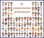 100 caricaturas de personas para descargar gratis