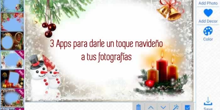 3 Apps Android gratuitas para darle un toque navideño a tus fotografías