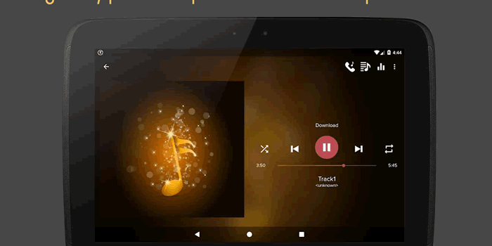 Elegante y potente reproductor de música para Android