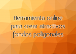 Herramienta online para crear atractivos fondos poligonales