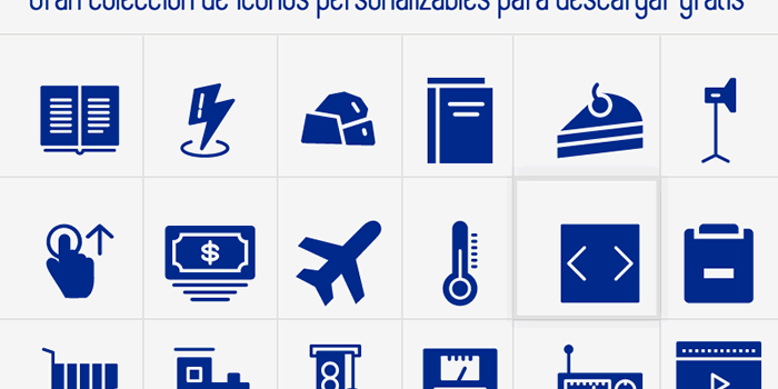 Gran colección de iconos personalizables para descargar gratis