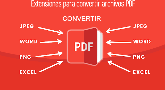 Extensiones para convertir archivos PDF