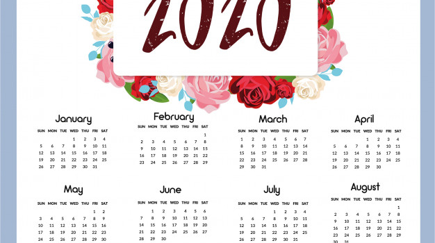 Nuevos calendarios 2020 editables para descargar e imprimir