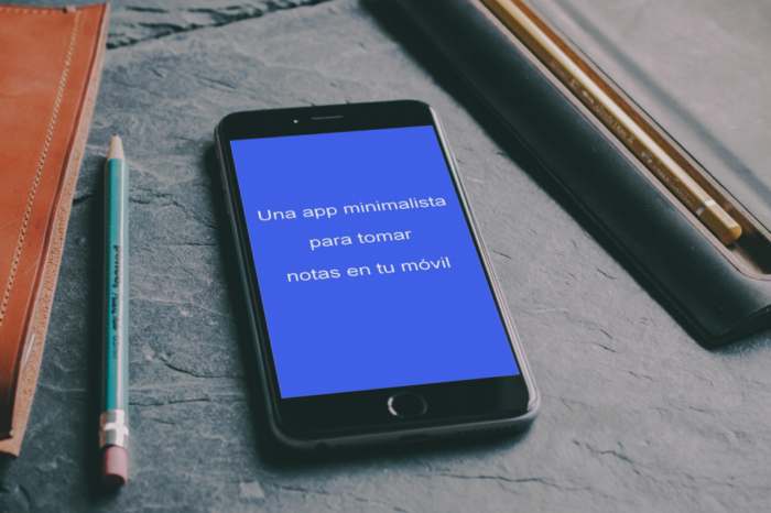 Una app minimalista para tomar notas en tu móvil