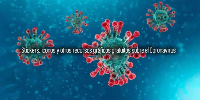 Stickers, iconos y otros recursos gráficos gratuitos sobre el Coronavirus