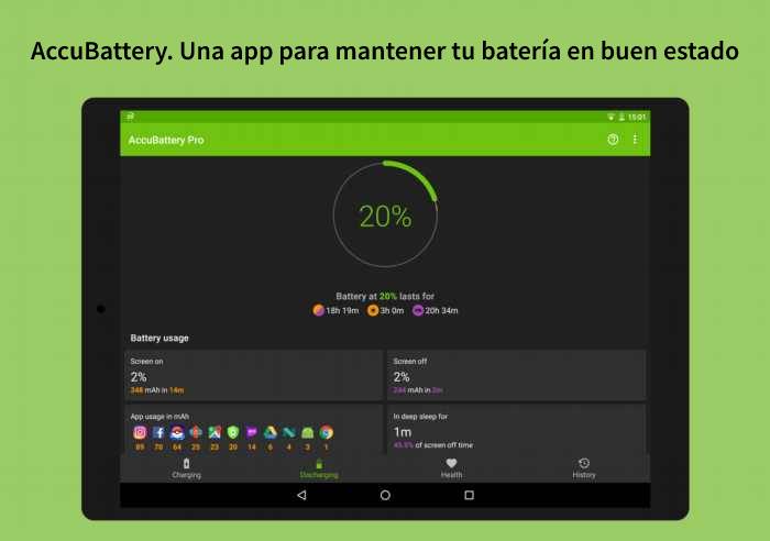 AccuBattery. Una app para mantener tu batería en buen estado